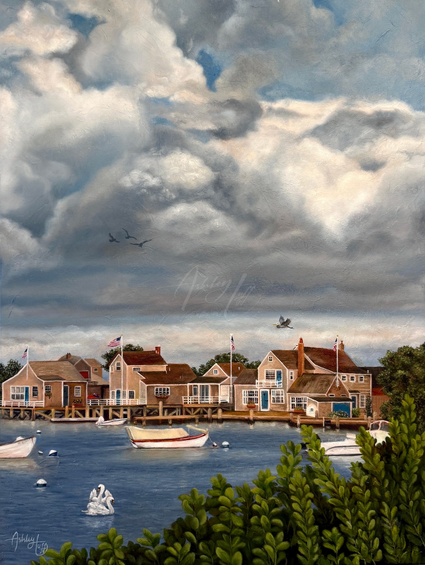 A Quiet Sunday in Nantucket Canvas Print