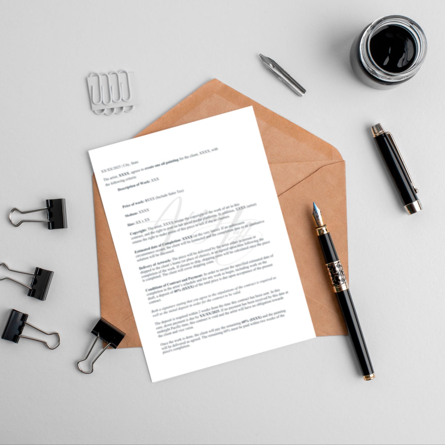 Sample Artist's Commission Contract PDF