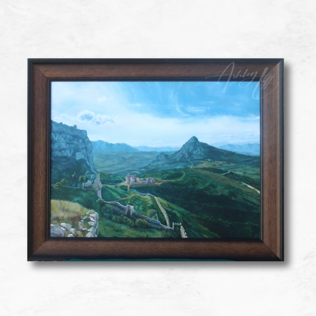 Atop the Hills of Ancient Corinth Oil Painting