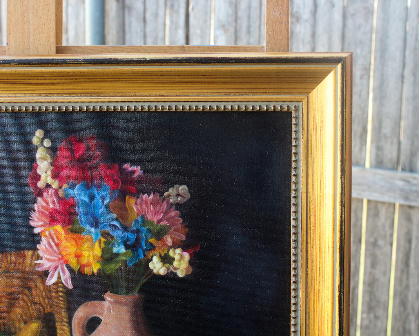 An Array of Blooms & Bountiful Fruit Oil Painting