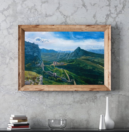 Atop the Hills of Ancient Corinth Canvas Print