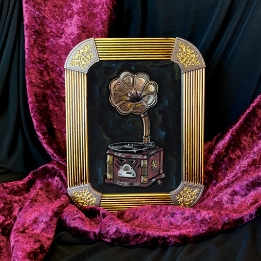Parlor Songs | 5x7 | Metallic Watercolor | Vintage Inspired Frame