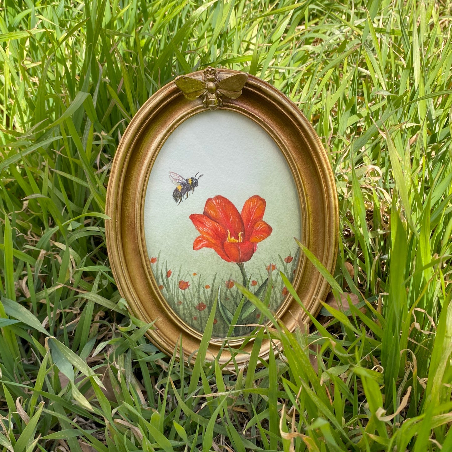 "Buzzing with Color" Framed Mini