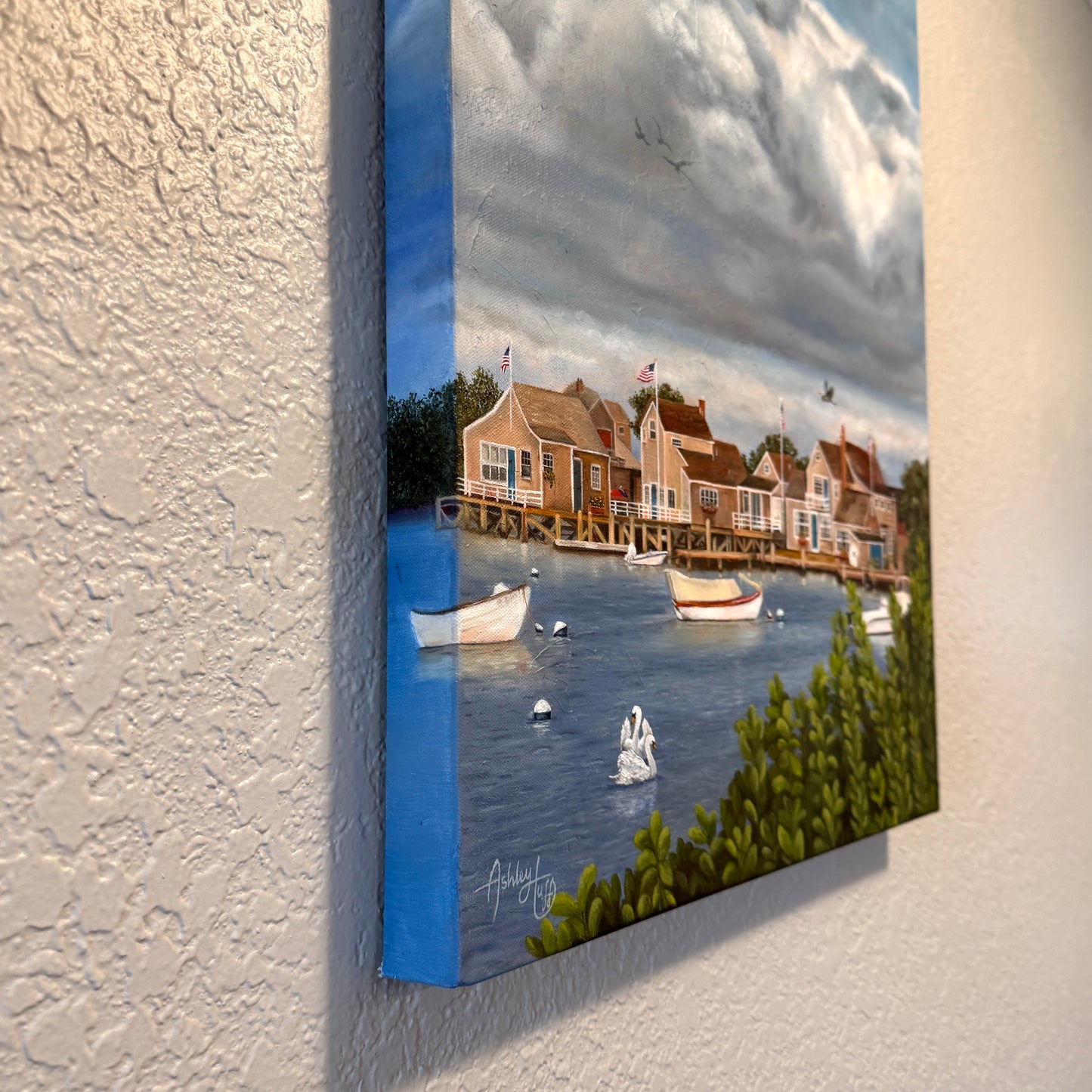 A Quiet Sunday in Nantucket Oil Painting