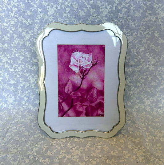 "Monochrome Rose" Framed Print