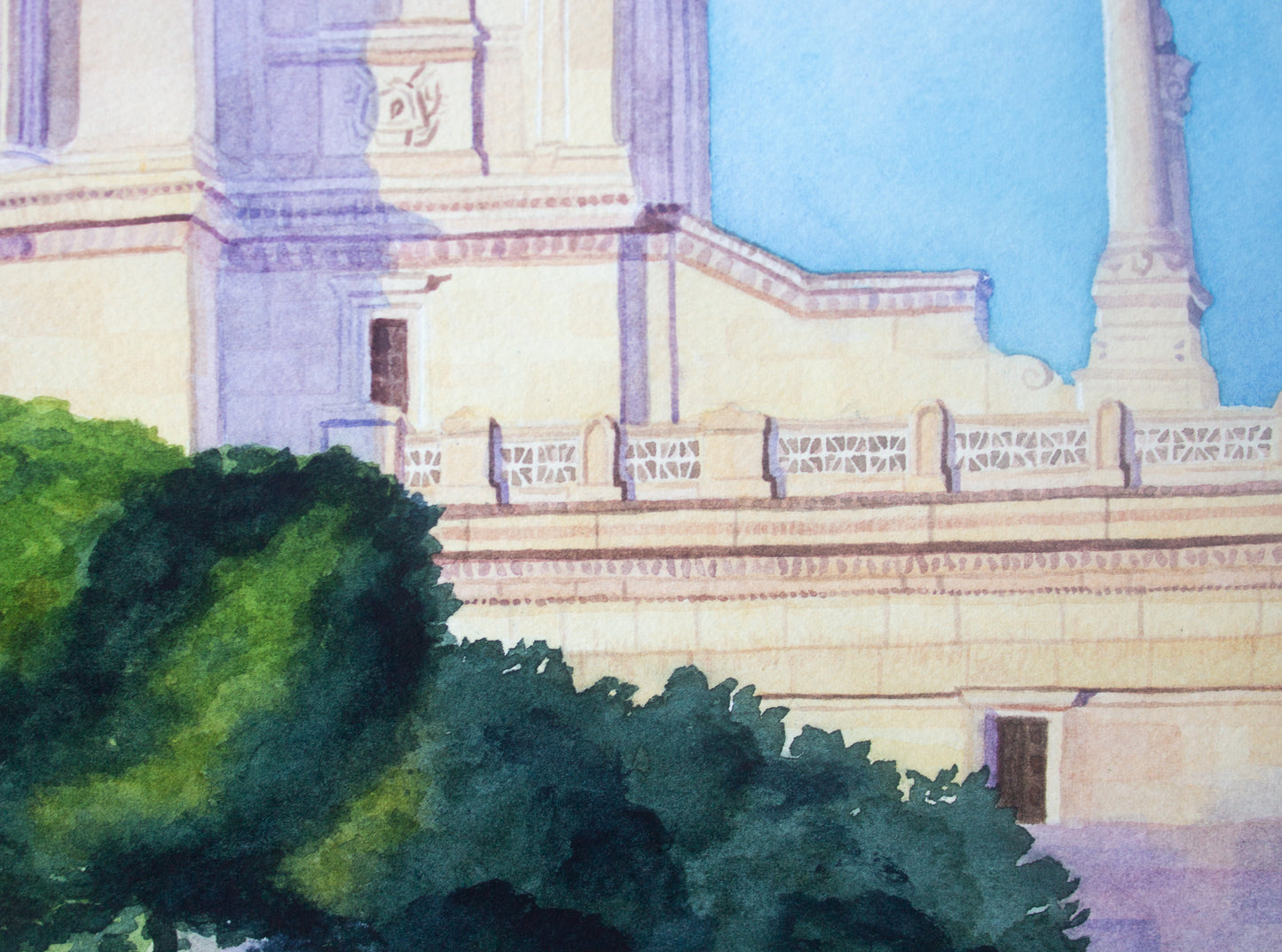 Victor Emmanuell II Monument in Rome, Italy Watercolor Painting