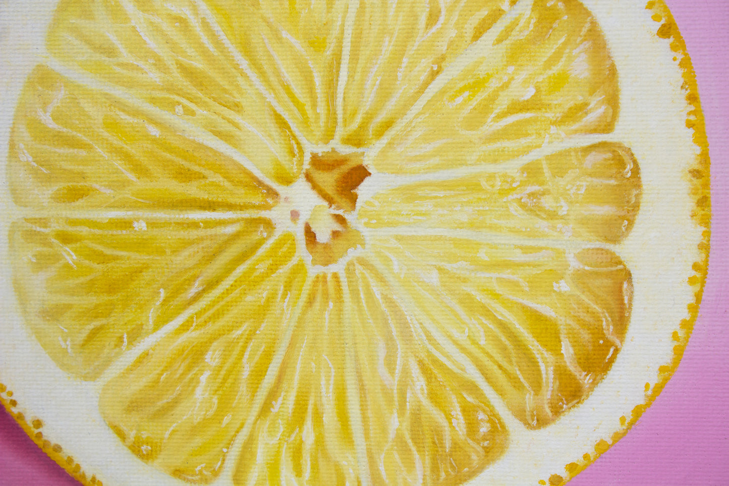 Easy Peasy Lemon Squeezy Oil Painting